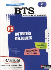 F5 Activités déléguées BTS Assistant de Manager 2e année