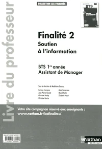 Finalité 2 Soutien à l'information BTS 1re année Assistant de Manager
