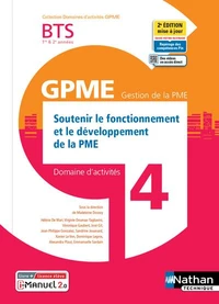 Soutenir le fonctionnement et le développement de la PME Domaine d'activités 4 BTS 1re et 2e années GPME