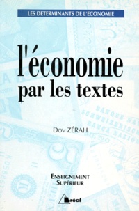 Dov Zérah - L'économie par les textes.