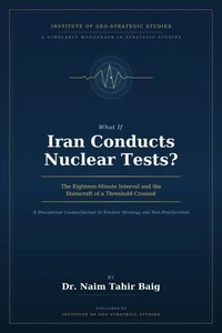 What If Iran Conducts Nuclear Tests?