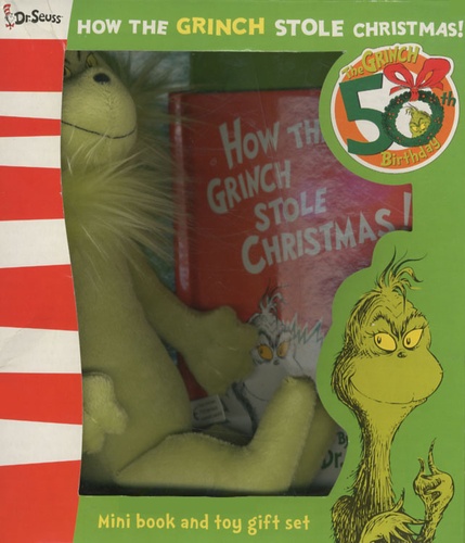  Dr. Seuss - How the Grinch Stole Christmas! - Book and Puppet.