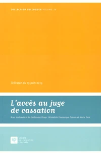 L'accès au juge de cassation