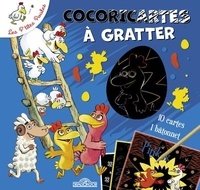  Dragon d'or - Les P'tites poules, Cocoricartes à gratter - Avec 10 cartes et 1 bâtonnet.
