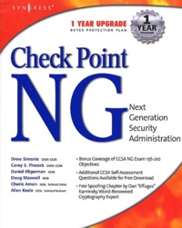 Drew Simonis et Corey-S Pincock - Check Point NG - Next Generation Security Administration.