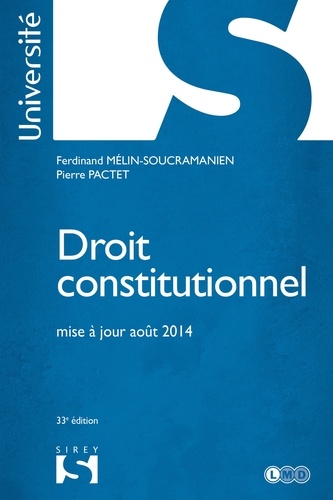 Droit constitutionnel 33e édition