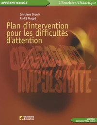 Plan d'intervention pour les difficultés d'attention
