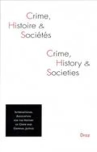 Crime, histoire et sociétés Volume 18 N° 2/2014