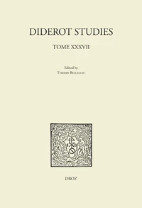 Diderot Studies N° 37