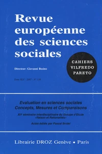 Evaluation en sciences sociales