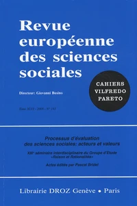 Processus d'évaluation des sciences sociales : acteurs et valeurs