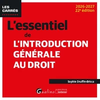 L'essentiel de l'introduction générale au droit