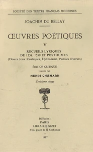 Oeuvres poétiques