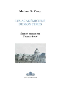 Les académiciens de mon temps