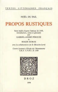 Propos rustiques