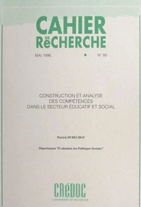 Construction et analyse des compétences dans le secteur éducatif et social