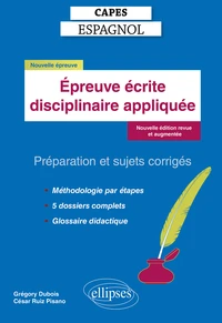 Epreuve écrite disciplinaire appliquée