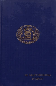 Le martyrologe d'Adon