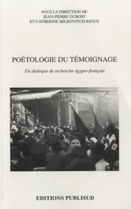 Poétologie du témoignage