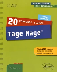 20 concours blancs Tage Mage