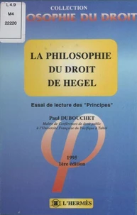La Philosophie Du Droit De Hegel