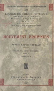 Mouvement brownien (1). Partie expérimentale