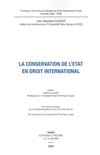 La conservation de l'Etat en droit international