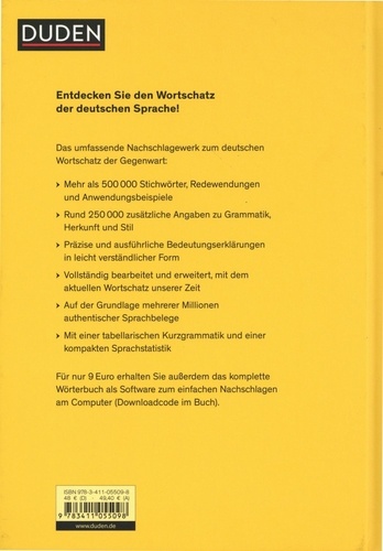Duden Deutsches Universalwörterbuch. Das umfassende Bedeutungswörterbuch der deutschen Gegenwartssprache