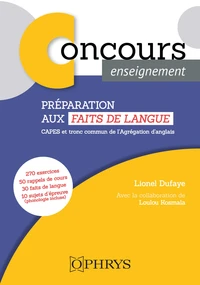 Préparation aux faits de langue : CAPES et tronc commun de l’Agrégation d’anglais