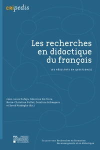 Les recherches en didactique du français