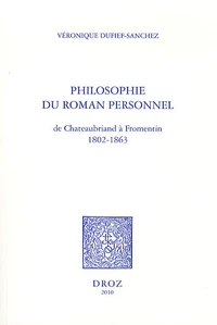 Philosophie du roman personnel