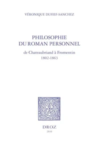 Philosophie du roman personnel