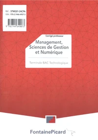Corrigé Management, Sciences de gestion et numérique Terminale STMG