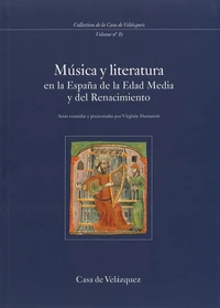 Musica y literature en Espana de la Edad Media y del Renacimiento