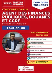 Concours commun Agent des finances publiques, douanes et CCRF Externe et interne, Catégorie C