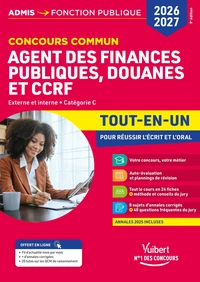 Concours commun Agent des finances publiques, douanes et CCRF Externe et interne catégorie C