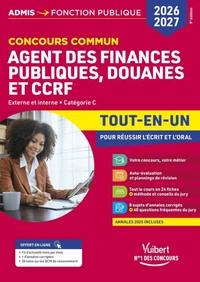 Concours commun Agent des finances publiques, douanes et CCRF Externe et interne catégorie C