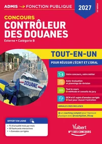 Concours Contrôleur des Douanes externe, catégorie B