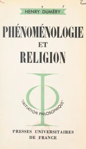 Phénoménologie et religion
