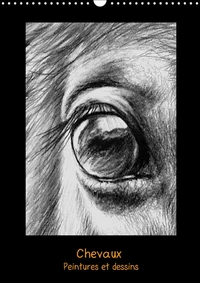 Peintures et dessins de chevaux (Calendrier mural 2017 DIN A3 vertical)