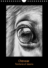 Peintures et dessins de chevaux (Calendrier mural 2017 DIN A4 vertical)