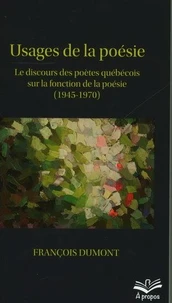 Usages de la poésie