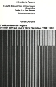 L'indépendance de l'Algérie