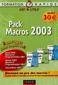  Dunod - Pack Macros 2003 - 3 volumes.