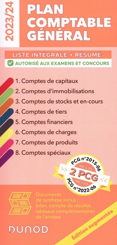 Plan comptable général  Edition 2023-2024