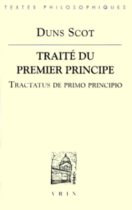 Traité du premier principe : Tractacus de primo principio