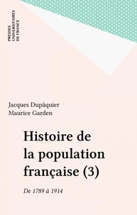 HISTOIRE DE LA POPULATION FRANCAISE. Tome 3
