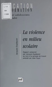 La violence en milieu scolaire