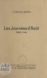 Les journées d'août, Paris, 1944