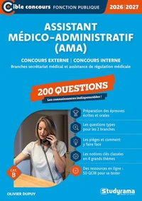 Assistant médico-administratif (AMA) - 200 questions